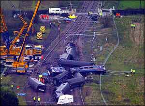 Site of train crash at Ufton Nervet