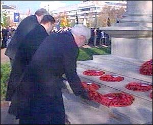 First Minister Rhodri Morgan, Cardiff Council leader Rodney Berman and Don Touhig M