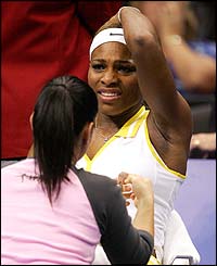 Williams receives further treatment for the injury