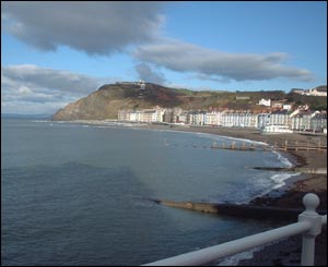 David Hogan snapped this view of Aberystwyth and Constitution Hill