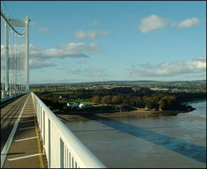 John Page took this photograph walking across the Second Severn Crossing into Wales
