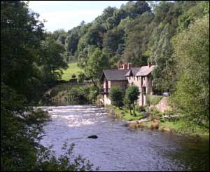 The old mill on the river Dee, at Bont bridge in Trevor, north Wales (Peter Townend)