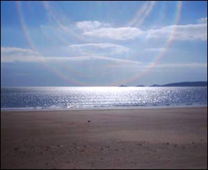 Chris Buckley from Swansea took this shot across Swansea Bay towards Mumbles on the day his son's birth was registered