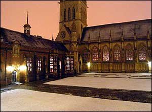 Snow at St John's College, Cambridge