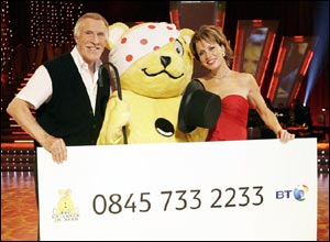 Bruce Forsyth and Natasha Kaplinsky
