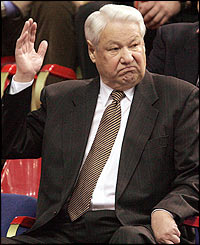 Former president Boris Yeltsin