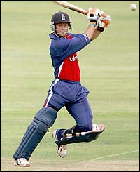 Geraint Jones in action with the bat