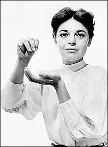 Anne Bancroft as the teacher Anne Sullivan in the Broadway play The Miracle Worker. Picture: October 1959