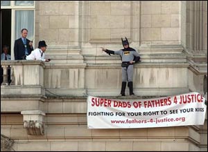 Batman protest at Buckingham Palace
