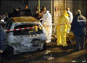 Police at scene of Mafia killing