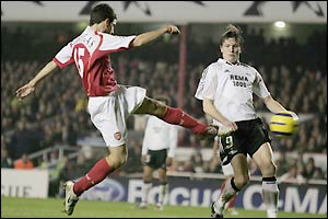 Arsenal appear to be home and dry as Cesc Fabregas gives them a commanding lead