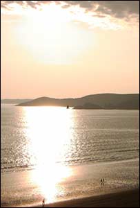 Chris Talbot from Haverfordwest took this sunset at Newgale beach