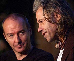 Midge Ure and Bob Geldof 
