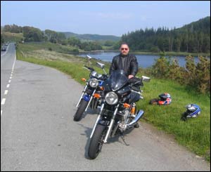 Gareth Thomas enjoying the day at Capel Curig, as sent in by Greg Browning