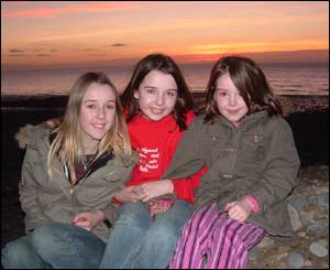 Nigel Fleming from Powys sent in this shot of his three daughters Kelly, Zoe and Alis, in Aberystwyth