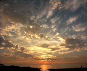James Burton from Cenmaes Bay took this picture on a small beach in Anglesey near Church Bay, and liked it so much it is now on his computer desktop