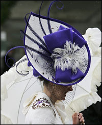 Ascot is as much famous for its fashions as its horses