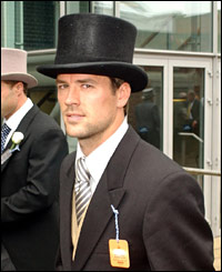 Michael Owen enjoys the occasion in football's close season