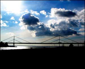Wye Bridge with the New Severn Crossing in the background (Paul Woodward, from Chepstow)