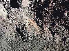 Orange soil on the Moon