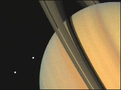 Saturn and moons
