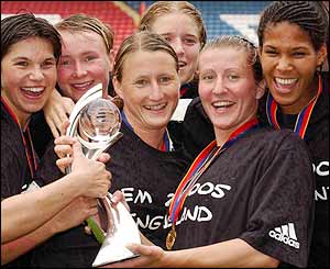 Germany's players celebrate 