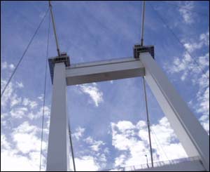 Crossing the Old Severn Bridge, sent by Jane in Canada