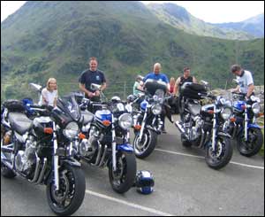 Motorbike enthusiasts enjoying the sun and scenery near Snowdon (Gareth Thomas)