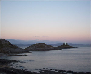 Mumbles Head and lighthouse, taken from Bracelet Bay, at sunset (Sian Thomas, Swansea)
