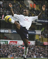 Jermain Defoe scores for Spurs
