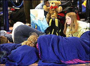Passengers at Heathrow Airport