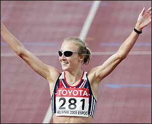 Paula Radclifee wins gold 