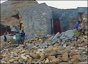 An area near Bander Beyla in Somalia where 180 houses were destroyed by the tsunami
