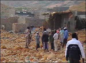 An area near Bander Beyla in Somalia where 180 houses were destroyed by the tsunami