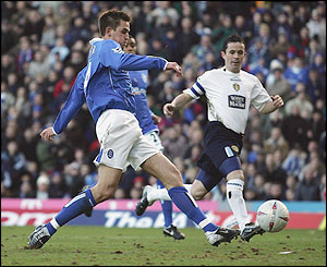 Darren Carter scores his second goal of the game