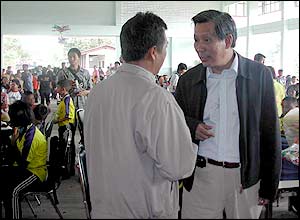 Deputy prime minister Sutham Saengpratoom in Krabi