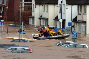 Carlisle was completely cut off today as severe flooding forced the closure of all routes into the city.