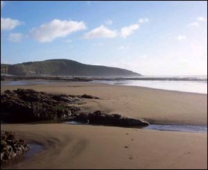 Southerndown at low tide in winter, from Tony Peters in Cardiff