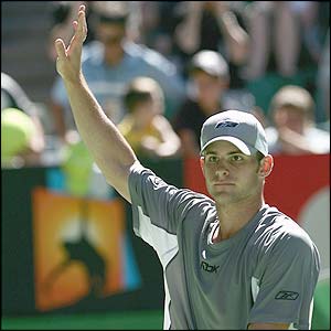 Second seed Andy Roddick completes victory over Georgia's Irakli Labadze