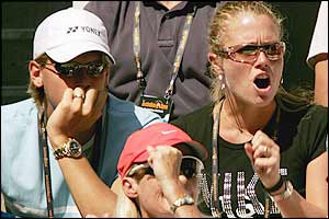 Joachim Johansson (left) and Jaslyn Hewitt