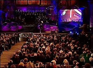 Holocaust ceremony at Central Hall, Westminster
