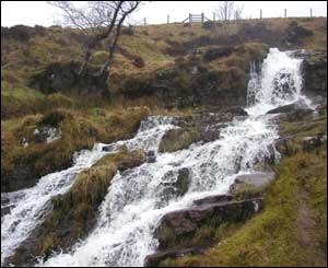 Rain water coming off the Beacons near Storey Arms, Brecon (Nick Morgan, Caerleon)