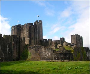 This shot of Caerphilly Castle was sent in by Collette Horn, who lives near Chicago in Illinois 