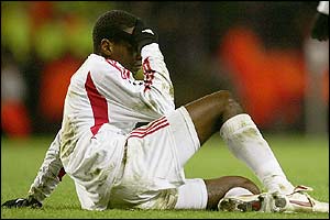 Silveira Dos Santos Juan of Bayer Leverkusen shows his disappointment