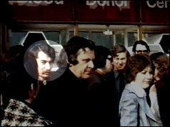 John Hesketh in the blood donor queue