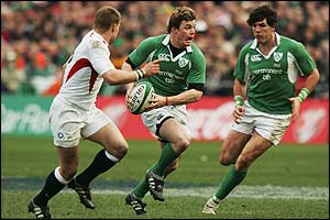 Ireland's captain Brian O'Driscoll 