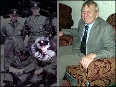 Ron Meadows in the RAF (left) and now (right)