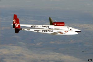 GlobalFlyer over California (AP)