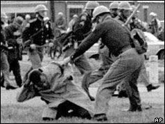 State trooper attacks black man - Selma, 1965