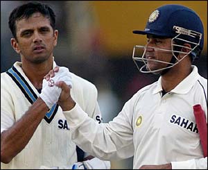 Virender Sehwag and Rahul Dravid
